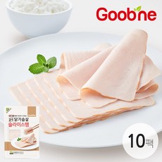 굽네 닭가슴살 슬라이스햄 100g, 10팩