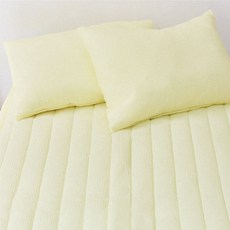 여름 시어서커 고정밴드 침대패드 누빔패드 S Q 이오, 레몬