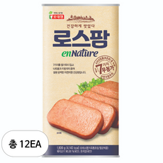 롯데햄 로스팜 엔네이처 햄통조림, 1.8kg, 12개