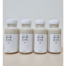 [국내산 유기농쌀 100%] 찐공방 쌀누룩요거트 210ml 6개 / 무설탕 비건 아침대용, 플레인