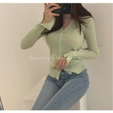 여름골지가디건