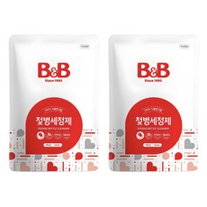 비앤비 젖병세정제 액상형 리필, 500ml, 2개