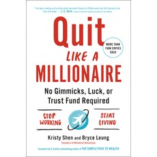 (영문도서) Quit Like a Millionaire: No Gimmicks Luck or Trust Fund Required Paperback, Tarcherperigee, English, 9780525538691