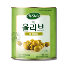 리치스 짭조름한 그린올리브 홀 피티드 3kg, 1개