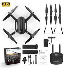 에어로쿼드드론 미니 촬영용 스카이쿼드 드론 입문용 플라잉볼 키덜트 RC헬기 Holy Stone hs700d gps drone 4k fhd 5g profesional motor, 블랙 4k 2배터리