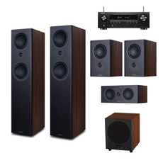 [데논] AVR-S660H + 미션 LX-5 MK II 5.1채널스피커(LX2/S8), 5채널:화이트 / 서브우퍼:로즈우드