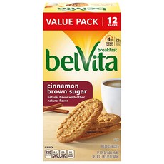 belVita 시나몬 브라운 슈가 브랙퍼스트 비스킷 12팩 팩당 4개