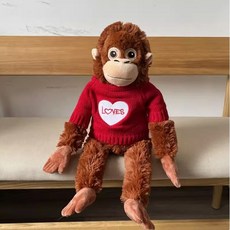 오랑우탄인형옷 원숭이 귀여운 키링 동물 대형 굿즈 장식 의상 66cm