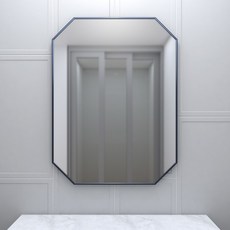[브래그디자인] 600x800 팔각 거울 - 타사대비 2배 두꺼운 5mm 거울 국내 알루미늄 수제작 프레임, 4. 코발트 네이비