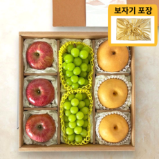 고급 추석 과일 선물세트 샤인사과배, 1개, 4kg (보자기 추가)