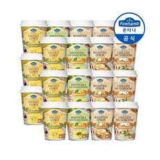 [샘표] [폰타나] 간편하게 즐기는 즉석컵 수프 20g x24 맛별 각 6개구성, 구성:스위트콘6+어니언6+체다치즈6+머쉬룸6