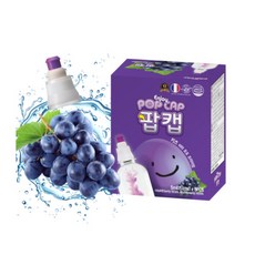 팝캡 키즈 프리미엄 마시는 멀티 비타민 무설탕 과일맛 5ml 5개, 포도