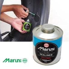 마루니 타이어본드 패치용 노쥬브접착제 풀 펑크 빵구 수리공구 일제 MARUNI 패치부분 버핑부분 사용 씰라이너 1000ML, 1개