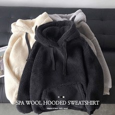 아임미엘 스파 양털 후드 맨투맨