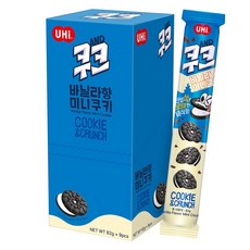쿠키&크런치 쿠크 바삭한 바닐라맛 한입 미니 쿠키, 5개, 738g