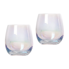 인블룸 1+1세트 홀로그램디자인 홈카페 유리컵 5종 택1, 1+1 메리340ml