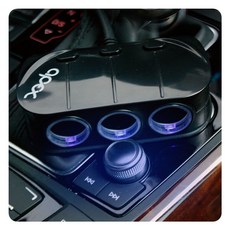 [자동차:용품]K2 아팩스 D2x6Dx78스위치 3구소켓 2 USB 볼트게이지 (30V)N/W:JT+ N3