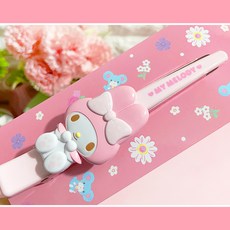 산리오투명집게핀