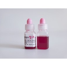 허니솝 수용성 색소 5종 (천연비누만들기재료), 수용성색소-핑크 50ml - 수용성색소