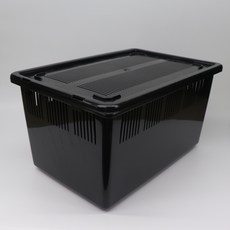 JIF 적재형케이지 대ver2 크레스티드게코 사육장 크레사육장 파충류 사육장, 올블랙, 1개