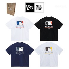 뉴에라 백화점판 MLB 베이직 로고 반팔 오버핏 티셔츠