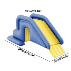 워터슬라이드 용 팽창식 수영장 야외 미끄럼 방지 파크 더 넓은 단계 목욕 공지사항, 1.Blue