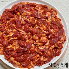 [팜스제임] 오리고기 오리주물럭 오리 주물럭 불고기 슬라이스 무항생제 인증 (냉장), 500g, 5개