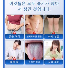 1+1/2+2 습기제거 패치 [즉효] 한방 건강 치습 혈자리 패치 복부 다이어트 뱃살제거 여드름 제거 패치, (2+2)6pcsx4박스 - 이미지 6