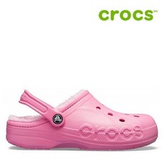 크록스 샌들 24 205969 6M3 Baya Lined Clog Pink Lem