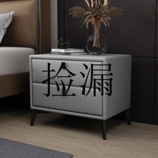 원목 수납장 통나무 침대 머리띠 북유럽 심플 모던 가죽 수납 가장자리 가정용 소형 침실, 01 크루넥 카키전원목, 01 조립하다