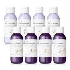 라임 퍼플팝 샴푸 100mlx6개 총용량 600ml, 라임 퍼플팝 퍼퓸 헤어 케어 100ml 2종세트(4세트