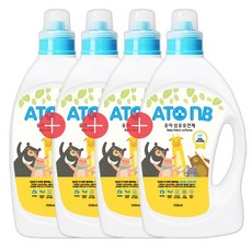 아토엔비 유아섬유유연제(용기) 1500ml 4개(파우더향) 섬유유연제, 1개