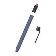 더조은셀러 애플펜슬 USB-C타입 3세대 호환 케이스 펜꽂이 육각 논슬립 실리콘 케이스, 네이비