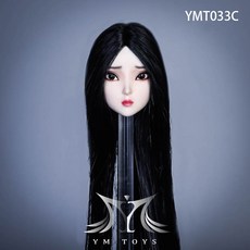 TBLPH 코팅된 여성 몸에 적합한 스폿 YMTOYS 1/6 모발이식 머리 조각 수어 YMT033 액션, 02 YMT033C