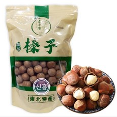 [신흥중국식품] 중국간식 견과류 이소결 볶은개암 큰알 헤이즐넛 동북깨금 500g, 1개
