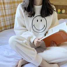 스마일 후리스 잠옷 파자마(3col)