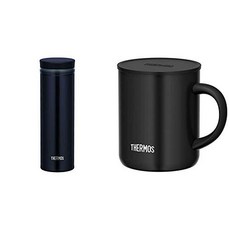 사모스 물통 진공 단열 휴대폰 머그 추진기(screw) 타입 500ml 다크 네이비 JNO-502 DNVY & 진공 단열 머그컵 블랙 350ml JDG-350C BK세트 구매, 본문참고, 본문참고