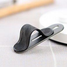 무선충전가능 핸드폰 핑거스트랩 핑거그립 거치대, 데님 블랙, 사이즈동일