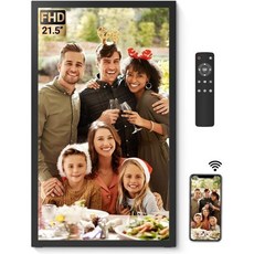 Bsimb BSIMB 21.5인치 64GB Extra Large WiFi Digital Picture Frame 1920 x 1080 IPS FHD Photo Remote Co, 21.5” 미국직구, 블랙입니다.