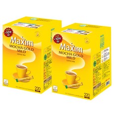 맥심 모카골드 마일드 커피 믹스, 12g, 220개입, 2박스