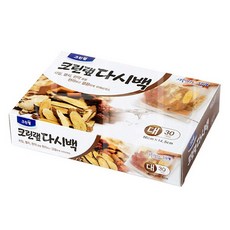 크린랩 차잎 멸치 육수 다시백 대 16x14.5cm 30개입, 1개, 크린랩 다시백_대_16cmx14.5cm 30개입