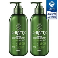 [애경]휘슬 허브4 약용 샴푸 500ml x2개