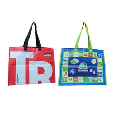 T STANDARD 트레이더스 타포린 장바구니 2개 세트 (52cm x 33cm x 42cm)