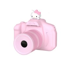 해피xio 고화질 디지털 카메라 빈티지 사진 생일 선물 ccd 사진 촬영 가능 dv, 헬로키티+32G 메모리(4800w) 듀얼카메라