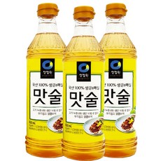 [A-MALL] 청 정 원 맛 술 8 3 0 m l 요 리 의 맛 비 린 내 제 거 고 기 잡 내, 3개