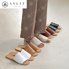 애슬릿 애슬릿 여성 데일리 와이드 스트랩 플랫 뮬 슬리퍼 (7272106)
