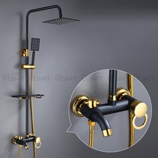 [WINZ] 해바라기수전 블랙 샤워기세트 욕실인테리어 수도꼭지, 1번-1개