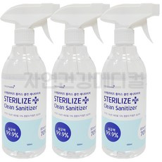 그린500ml 에탄올70% 스테럴라이즈 플러스 스프레이형, 500ml, 3개