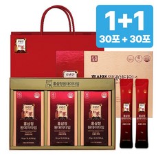 [1+1한정특가] 6년근 홍삼정 홍삼 명절선물 완판10만박스 쇼핑백 유산균 포함 플라이삼육오(주), 2개, 300ml, 1+1(2박스)