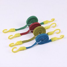 2P 1.7M 탄성 납작로프 화물 고정 고리줄바 자전거줄 탄성끈 라이딩